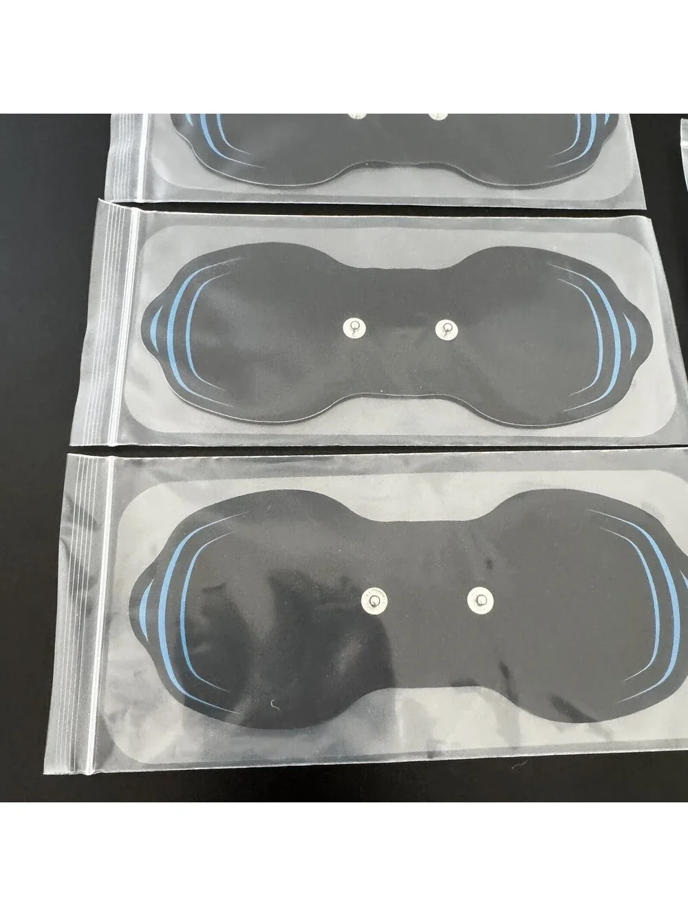 MASTOGO Tens Unit Wireless Electrode Pads, Replacement Pads Black